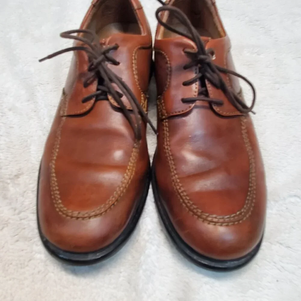 Clarks Tan Brown Leather Dress‎ Shoe Men 10.5 Classic Work Capsule Old MOney